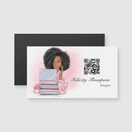 Boss Lady Blogger QR-code (Voorkant / Achterkant)