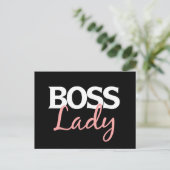 Boss lady briefkaart (Staand voorkant)