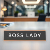 Boss Lady Bureau Naambordje