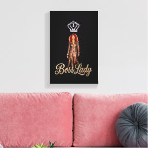 Boss Lady Canvasprint Canvas Afdruk