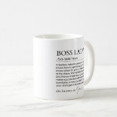 Boss Lady Coffee Mug - Boss Lady Mug, Lady Boss, B (Devant droit)