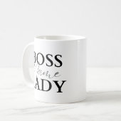 Boss Lady Coffee Mug - Boss Lady Mug, Lady Boss, B (Devant gauche)