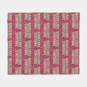 Boss Lady Couture fleece deken (Voorkant (Horizontaal))