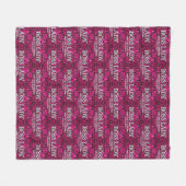 Boss Lady Couture fleece deken (Voorkant (Horizontaal))