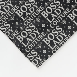 Boss Lady Couture fleece deken