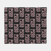 Boss Lady Couture fleece deken (Voorkant (Horizontaal))