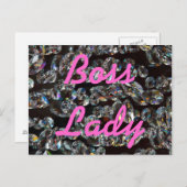 Boss Lady Crystals Briefkaart (Voorkant / Achterkant)