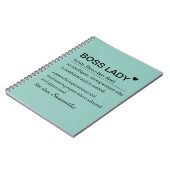 Boss Lady Definition Personalized  Notitieboek (Linkerzijde)