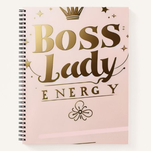Boss Lady Energy Spiral Notebook Notitieboek (Voorkant)