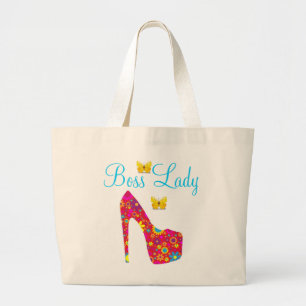 Boss Lady Flowers High Hiel Shoe Jumbo Tas