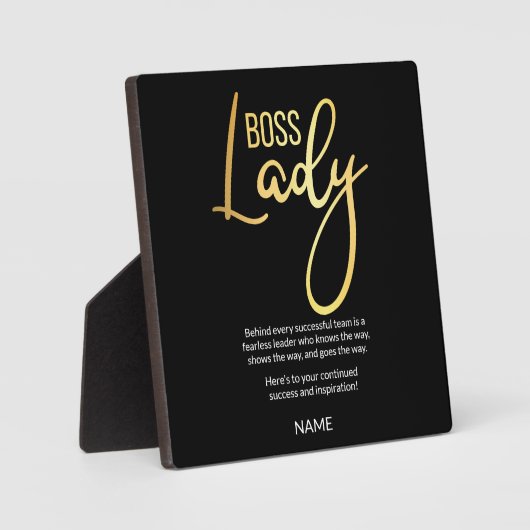 Boss lady fotoplaat (Voorkant)