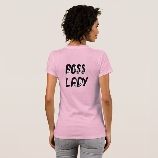 BOSS LADY - (front AND back T-shirt (Achterkant volledig)
