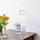 Boss Lady Gold Foil Print (Laag (Keuken))