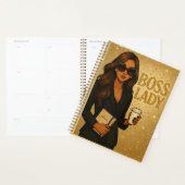 Boss Lady Gold Shimmer Planner (Display)