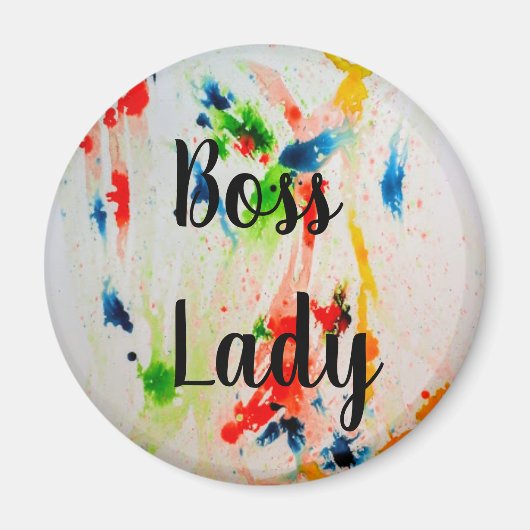 Boss Lady koelkast magnet Magneet (Voorkant)