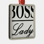 BOSS LADY METALEN ORNAMENT (Rechts)