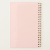 Boss Lady Modern Roze Oranje Script Gepersonalisee Planner (Achterkant)