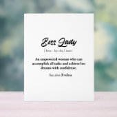 Boss Lady Mug - Un cadeau de femme, la confiance (Neutre)