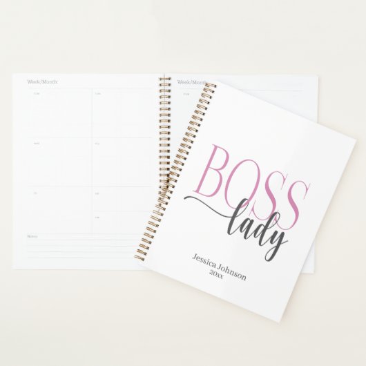 Boss Lady Pink and Gray Natural (Devant avec enveloppe)