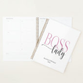 Boss Lady Pink and Gray Natural Planner (Display)