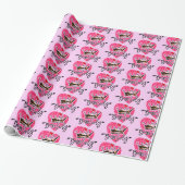 Boss Lady Pink Cadeaupapier (Uitgerold)