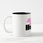 Boss Lady Pink Hustle Citer Café Mug (Gauche)