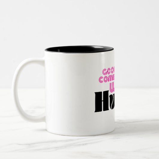 Boss Lady Pink Hustle Citer Café Mug (Gauche)