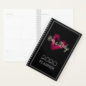 Boss Lady Pink Lipstick Heart Girl's Black (Devant avec enveloppe)