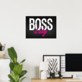 Boss Lady Poster (Thuiskantoor)