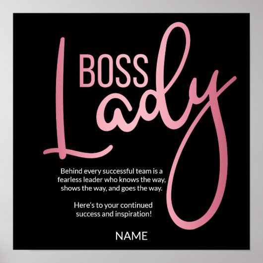 Boss lady poster (Voorkant)