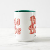 Boss Lady Retro Nom Customisé Café Mug (Centre)