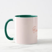 Boss Lady Retro Nom Customisé Café Mug (Gauche)
