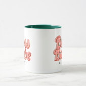 Boss Lady Retro Nom Customisé Café Mug (Centre)