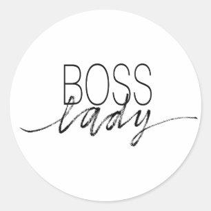 Boss Lady Ronde Sticker