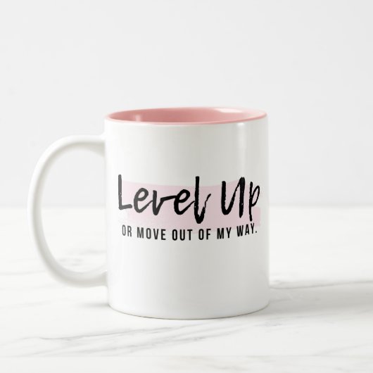 Boss Lady Rose Mug Positif - Niveau vers le haut (Gauche)
