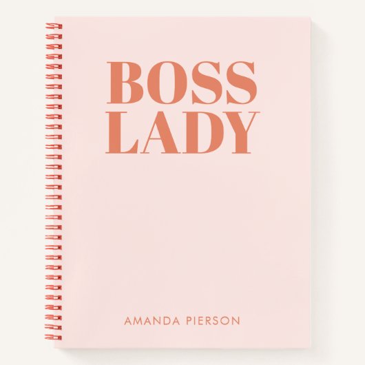 Boss Lady rose rouge Carnet de calligraphie rétro (Devant)