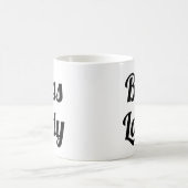 Boss Lady | Slogan-Mok | handgeschreven typologie Koffiemok (Center)
