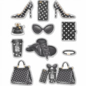 Boss Lady Sticker Decals Polk A Dot Decal Stickers (Voorkant)