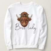 Boss lady sweatshirt (Design devant)