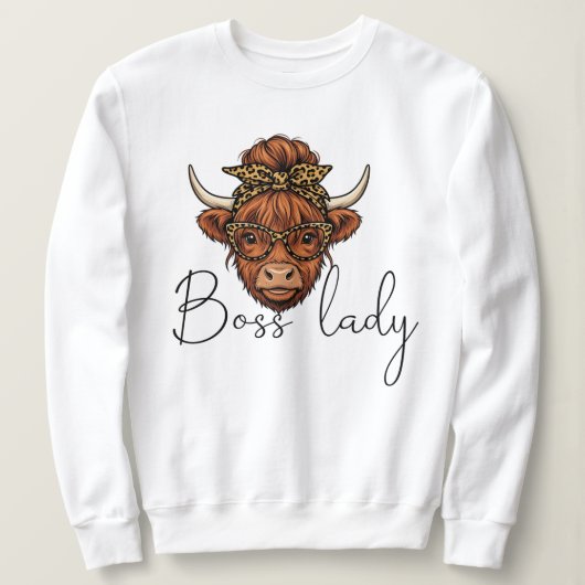Boss lady sweatshirt  (Design devant)