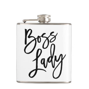 Boss Lady Trendy Lettering Heupfles