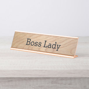 Boss Lady Womens Business Bureau Naambordje
