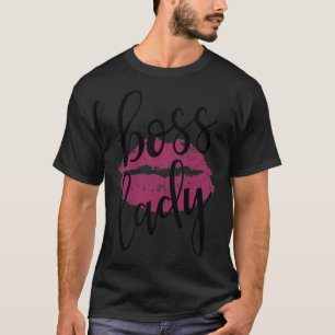Boss Lady Working Voman Kus Lips Pullover