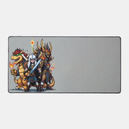 Boss Legends Desk Mat - Retro Pixel Art