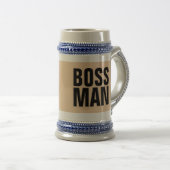 BOSS MAN BEER STEIN ET CAFÉ MUGS (Devant droit)