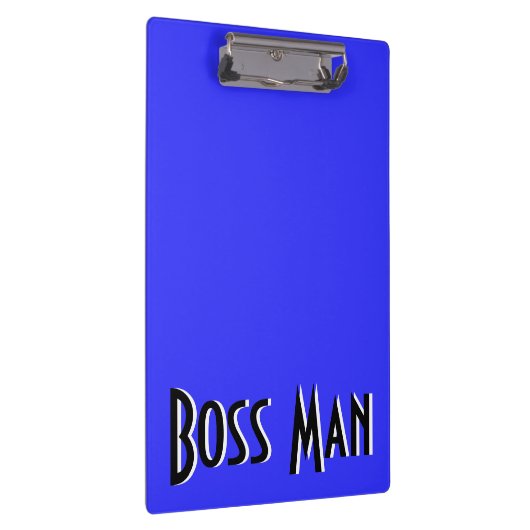 Boss Man Blue Cliboard Klembord (Rechts)