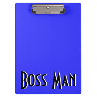 Boss Man Blue Cliboard Klembord