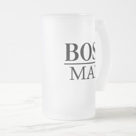 BOSS-MAN MATGLAS BIERPUL (Voorkant rechts)