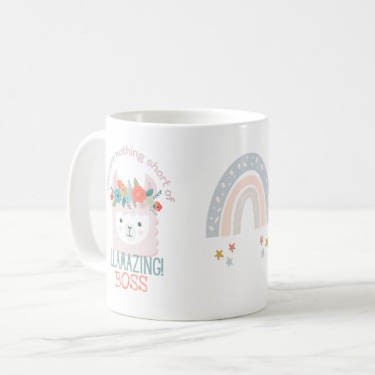 BOSS MANAGER COACH TRAINER COWORKER Custom Mok (Voorkant links)