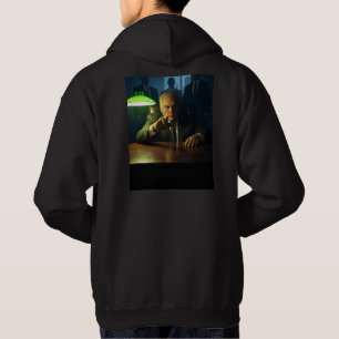 Boss mannen zwart hooded sweatshirt terug
